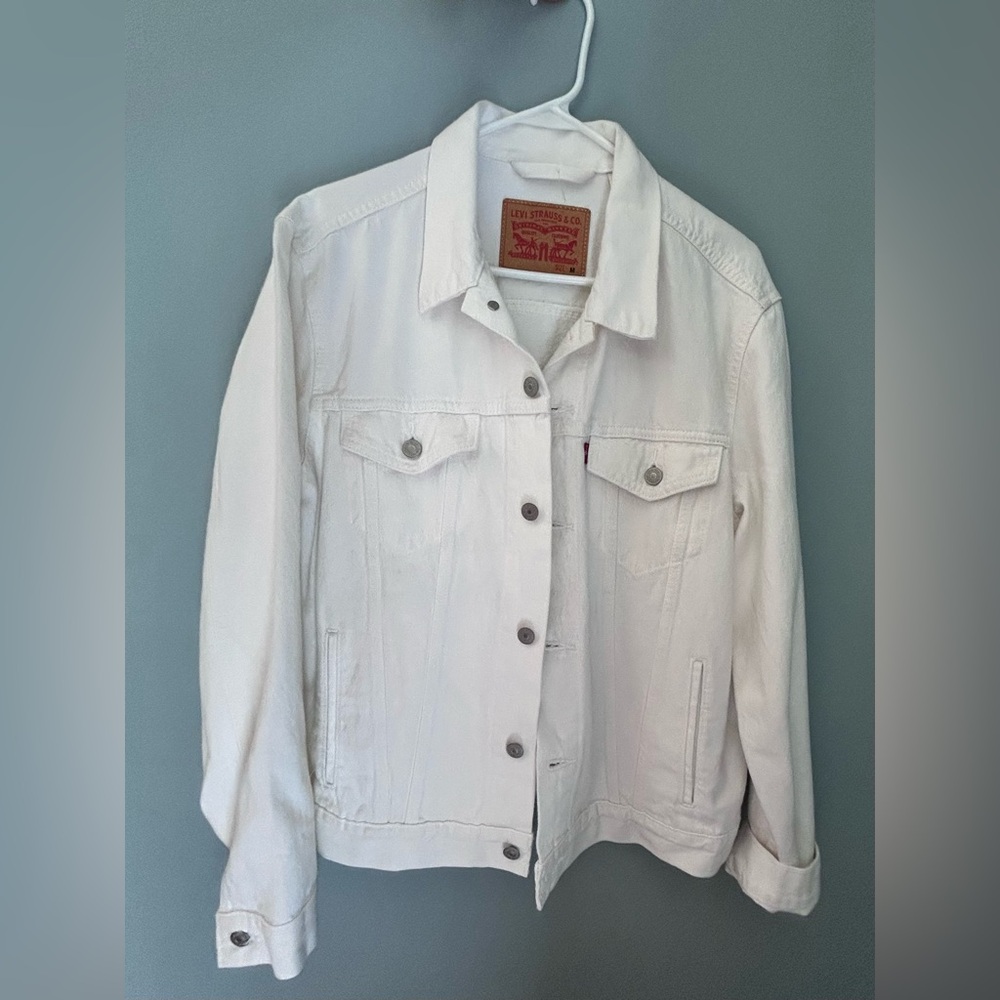 Levi's White Trucker Denim Jacket